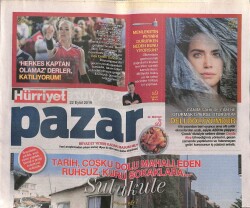 Hürriyet Gazetesi Pazar Eki 22 Eylül 2019 - Bir Modern Zaman İlahı Brad Pitt GZ100292 - 1