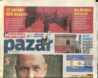Hürriyet Gazetesi Pazar Eki 22 Kasım 2015 - 15 Soruda IŞİD Dosyası GZ117126 - 1