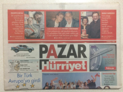 Hürriyet Gazetesi Pazar Eki 22 Mayıs 2005 - 40 Yıllık Rüyaları Gerçek Oldu,Yiğidolarla Tarzanlar Süper Ligde GZ23884 - 1