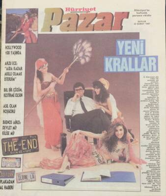 Hürriyet Gazetesi Pazar Eki 22 Şubat 1987 Arzu EceAjda Kadar Akıllı Olmak İsterdim GZ36116 - 1