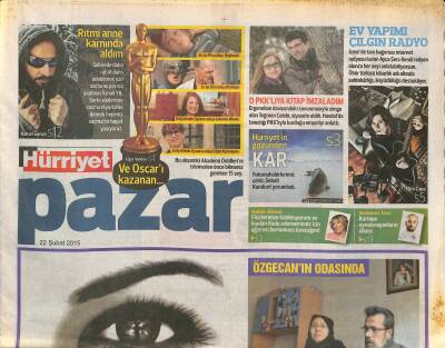 Hürriyet Gazetesi Pazar Eki 22 Şubat 2015 - Ergenekon Davasındaki Savunmasıyla Simge Olan Teğmen Çelebi , Siyasete Atıldı GZ116945 - 1
