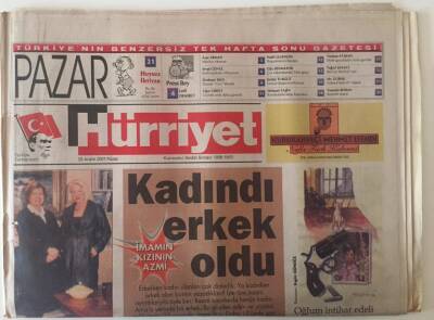 Hürriyet Gazetesi Pazar Eki 23 Aralık 2001 - Tansu Çiller Röportajı GZ26151 - 1