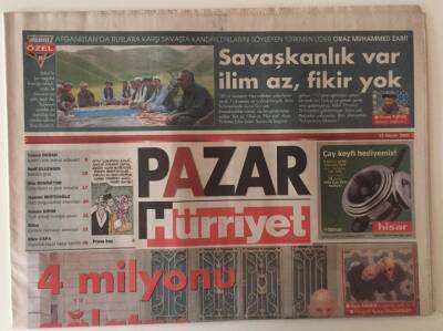 Hürriyet Gazetesi Pazar Eki 23 Nisan 2006 - 4 Milyonu Ağlatan Yönetmen Babam Ve Oğul Filminin Yönetmeni Çağan Irmak İle Röportaj GZ31389 - 1