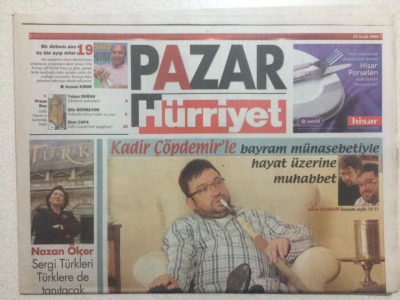 Hürriyet Gazetesi Pazar Eki 23 Ocak 2005 - Kadir Çöpdemirle Hayat Üzerine Muhabbet GZ23878 - 1