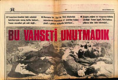 Hürriyet Gazetesi Pazar Eki 23 Temmuz 1974 - Bu Vahşeti Unutmadık GZ75156 - 1