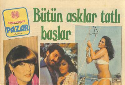 Hürriyet Gazetesi Pazar Eki 23 Temmuz 1978 - Nazan Berk TV İçin Bant Hazırlıyor GZ114633 - 1