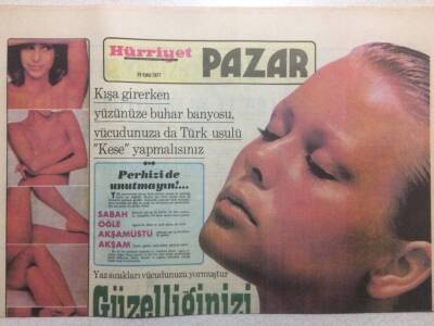 Hürriyet Gazetesi Pazar Eki 25 Eylül 1977 - Güzelliğinizi Tazeleyin GZ35087 - 1