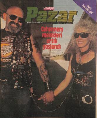 Hürriyet Gazetesi Pazar Eki 25 Eylül 1988 - Cehennem Melekleri Artık Yaşlandı GZ127822 - 1