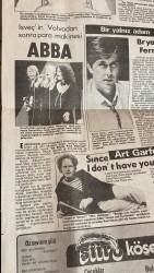 Hürriyet Gazetesi Pazar Eki 25 Kasım 1979 - İsveçin Volvodan Sonra Para Makinesi ABBA GZ118120 - 2