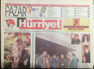 Hürriyet Gazetesi Pazar Eki 25 Kasım 2001 - 3Dünya Çapında Müzisyen Yetiştiren Okul Berkleenin Türkleri GZ21932 - 1