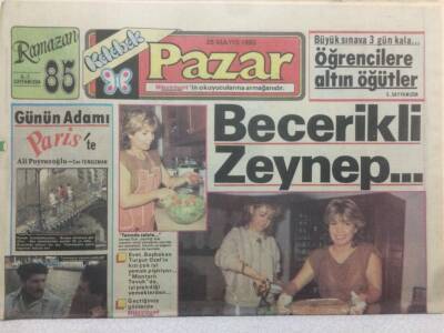 Hürriyet Gazetesi Pazar Eki 26 Mayıs 1985 - Becerikli Zeynep GZ47897 - 1