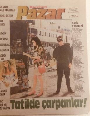 Hürriyet Gazetesi Pazar Eki 28 Haziran 1987 - Tatilde Çarpanlar GZ40019 - 1