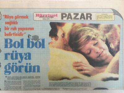 Hürriyet Gazetesi Pazar Eki 28 Mart 1976 - Bol Bol Rüya Görün GZ35168 - 1