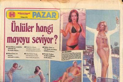 Hürriyet Gazetesi Pazar Eki 28 Mayıs 1978 - Zeki Müren Dinlenirken Mavi Renk Mayo Giyer GZ90945 - 1