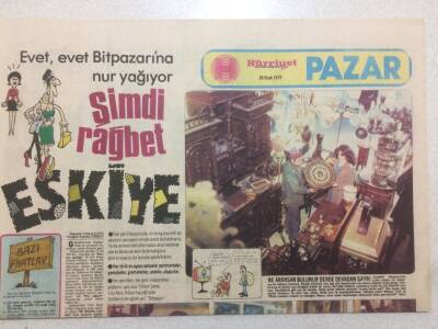 Hürriyet Gazetesi Pazar Eki 28 Ocak 1979 - Şimdi Rağbet Eskiye GZ51708 - 1