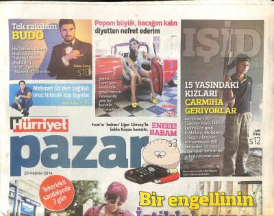 Hürriyet Gazetesi Pazar Eki 29 Haziran 2014 - Şarkıcı İrem Derici Kendisiyle Gayet Barışık Temmuzda Yeni Bir Burunla Karşınızdayım GZ105823 - 1