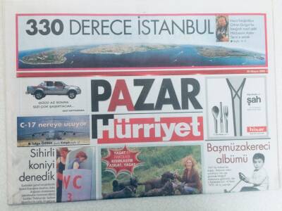 Hürriyet Gazetesi Pazar Eki - 29 Mayıs 2005 - Sibel Arna 1500 Yıllık Dokuma Kasabasında GZ46298 - 2
