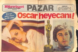 Hürriyet Gazetesi Pazar Eki 29 Şubat 1976 - Sinema Dünyasının En Büyük Ödülü 29 Mart'ta Sahibini Bulacak GZ160911 - Gökçekoleksiyon