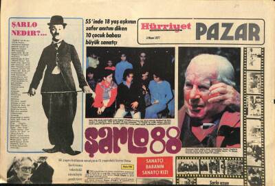 Hürriyet Gazetesi Pazar Eki 3 Nisan 1977 - Geraldine Chaplin de Babasının Kızı Olduğunu Kanıtladı GZ92112 - 1