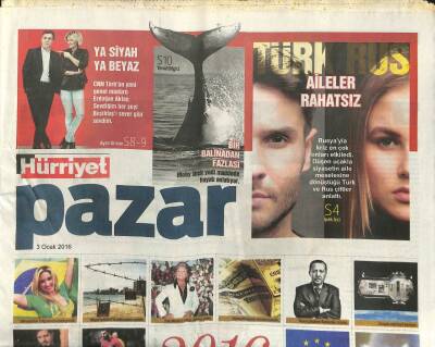 Hürriyet Gazetesi Pazar Eki 3 Ocak 2016 - Belçim Bilgin İnsanlar Evlenince Birbirlerinin Tapularını Almıyor GZ107550 - 1