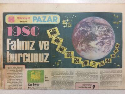 Hürriyet Gazetesi Pazar Eki 30 Aralık 1979 - 1980 Falınız Ve Burcunuz GZ51695 - 1