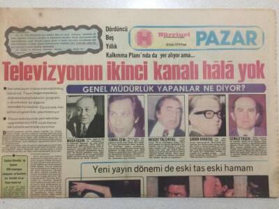 Hürriyet Gazetesi Pazar Eki 30 Eylül 1979 - Televizyonun İkinci Kanalı Hala Yok GZ51703 - 1