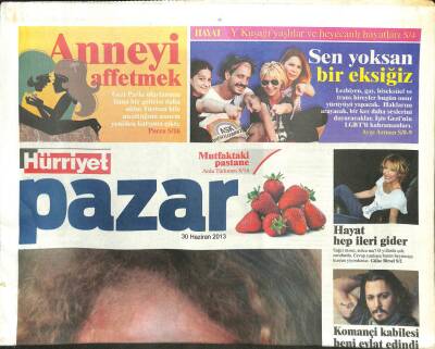 Hürriyet Gazetesi Pazar Eki 30 Haziran 2013 - Johny Deep Kızıldereli Rolünü Ve Ailesindeki Yerli Kanını Anlattı GZ105127 - 1
