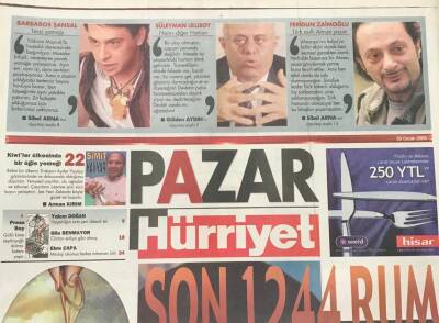 Hürriyet Gazetesi Pazar Eki 30 Ocak 2005 - Erkekler Kadınlardan Neden Korkar-Clinton Evliya Gibi Olmuş GZ36014 - 1