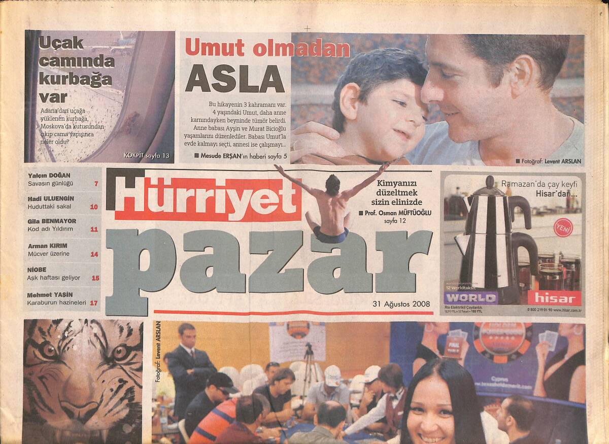 Hürriyet Gazetesi Pazar Eki 31 Ağustos 2008 - Deniz Seki Ayşe Arman'a Konuştu! - Heykeldeki İmza kavgası! GZ137165 - 1