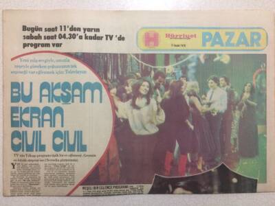 Hürriyet Gazetesi Pazar Eki 31 Aralık 1978 - Eurovisionda Elenen Nükhet Duru Şarkılarıyla Ekranda GZ35063 - 1