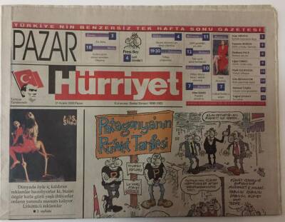 Hürriyet Gazetesi Pazar Eki 31 Aralık 2000 - Gerçek Milenyum Hangisi ? GZ25179 - 1