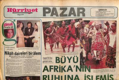 Hürriyet Gazetesi Pazar Eki 4 Mayıs 1975 - Büyü Afrikanın Ruhuna İşlemiş GZ75150 - 1