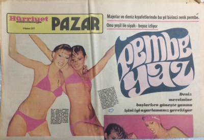 Hürriyet Gazetesi Pazar Eki 5 Haziran 1977 - Dev Aktör Ekrandan Korkuyor GZ21513 - 1
