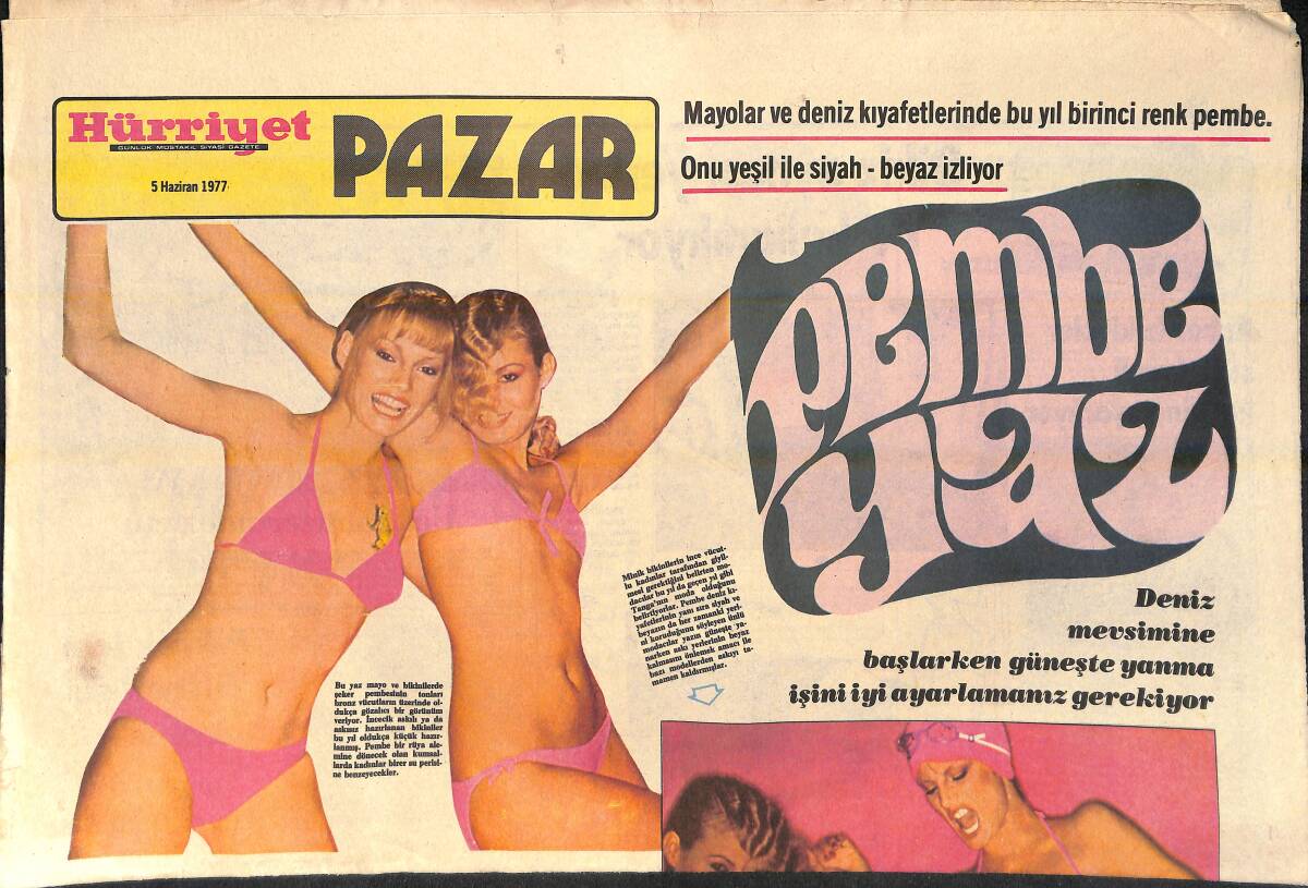 Hürriyet Gazetesi Pazar Eki 5 Haziran 1977 - Kızının Özlemine Dayanamayan Ela Altın Bu Gece Ekrana Çıkmaktan Vazgeçti GZ156771 - 1
