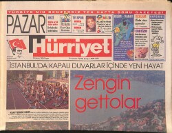 Hürriyet Gazetesi Pazar Eki 5 Kasım 1995 - İşte Yeni Opel Vectra - İstanbul'da Kapalı Duvarlar İçinde Yeni Hayat GZ157660 - Gökçekoleksiyon
