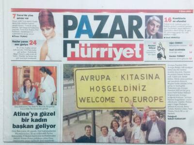 Hürriyet Gazetesi Pazar Eki 6 Ekim 2002 - AB Milisleri Sezen Aksu İle Dışa Açılıyor GZ42019 - 1