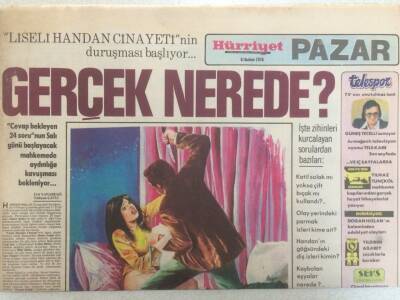 Hürriyet Gazetesi Pazar Eki 6 Haziran 1976 - Emel Sayın Seyircili Program Yapacak GZ35150 - 1