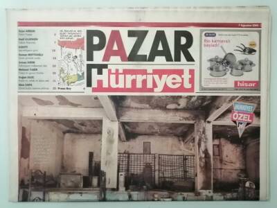 Hürriyet Gazetesi Pazar Eki 7 Ağustos 2005 Yangın Uçakları İstanbulda -GZ33126 - 1