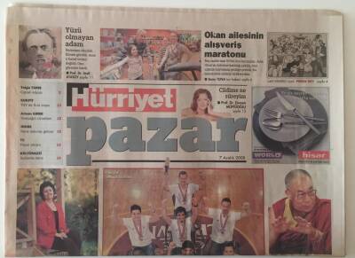 Hürriyet Gazetesi Pazar Eki 7 Aralık 2008 - Engelsiz Aslanlar Galatasaray Tekerlekli Sandalye Basketbol Takımı GZ28332 - 1