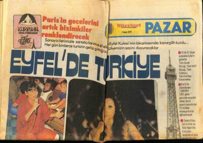 Hürriyet Gazetesi Pazar Eki 7 Ocak 1979 - Eyfelde Türkiye GZ78422 - 1