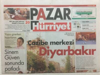 Hürriyet Gazetesi Pazar Eki 8 Haziran 2003 - Cazibe Merkezi Diyarbakır GZ32724 - 1