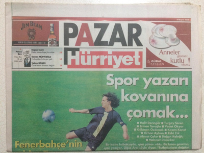 Hürriyet Gazetesi Pazar Eki 9 Mayıs 2004 - Kadir İnanır Türk Erkeğinin Özelliklerini Yaşatan Adam GZ23871 - 1
