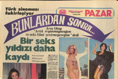 Hürriyet Gazetesi Pazar Eki 9 Temmuz 1978 - Türk Sineması Fakirleşiyor GZ114653 - 1