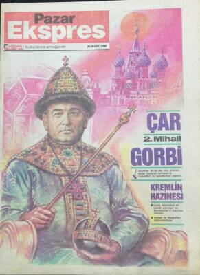 Hürriyet Gazetesi Pazar Ekspres Eki 25 Mart 1990 Kremlin Hazinesi GZ36150 - 1
