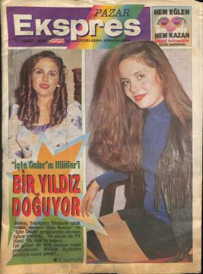 Hürriyet Gazetesi Pazar Ekspres Eki 31 Mart 1991 - Kadir İnanıra Trabesk Adam Diyebiliriz GZ94223 - 1