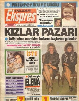Hürriyet Gazetesi Pazar Ekspres Eki 7 Ocak 1990 - Mehmet Ali Erbilin Derdi Bitmedi Şimdi de Ölüm Tehditleri GZ78215 - 1