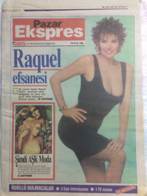 Hürriyet Gazetesi Pazar Ekspres Eki 9 Eylül 1990 - Dillere Destan Olan Aşklar Marilyn Monroe-Arthur Miller, Fatma Girik-Memduh Ün GZ21499 - 1