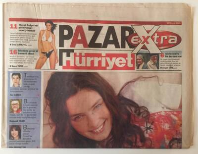 Hürriyet Gazetesi Pazar Extra Eki 12 Mayıs 2002 - Özgür Kız la İlk Röportaj Nil Karaibrahimgilin Albümü Haftaya Çıkıyor GZ20317 - 1