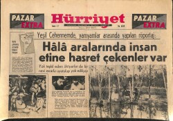 Hürriyet Gazetesi Pazar Extra Eki 21 Şubat 1965 - Yeşil Cehennemde , Yamyamlar Arasında Yapılan Röportaj GZ158028 - Gökçekoleksiyon