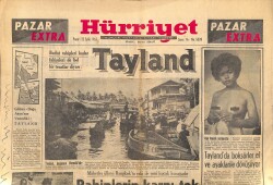 Hürriyet Gazetesi Pazar Extra Eki 22 Eylül 1963 - Tayland'da Boks GZ158038 - Gökçekoleksiyon